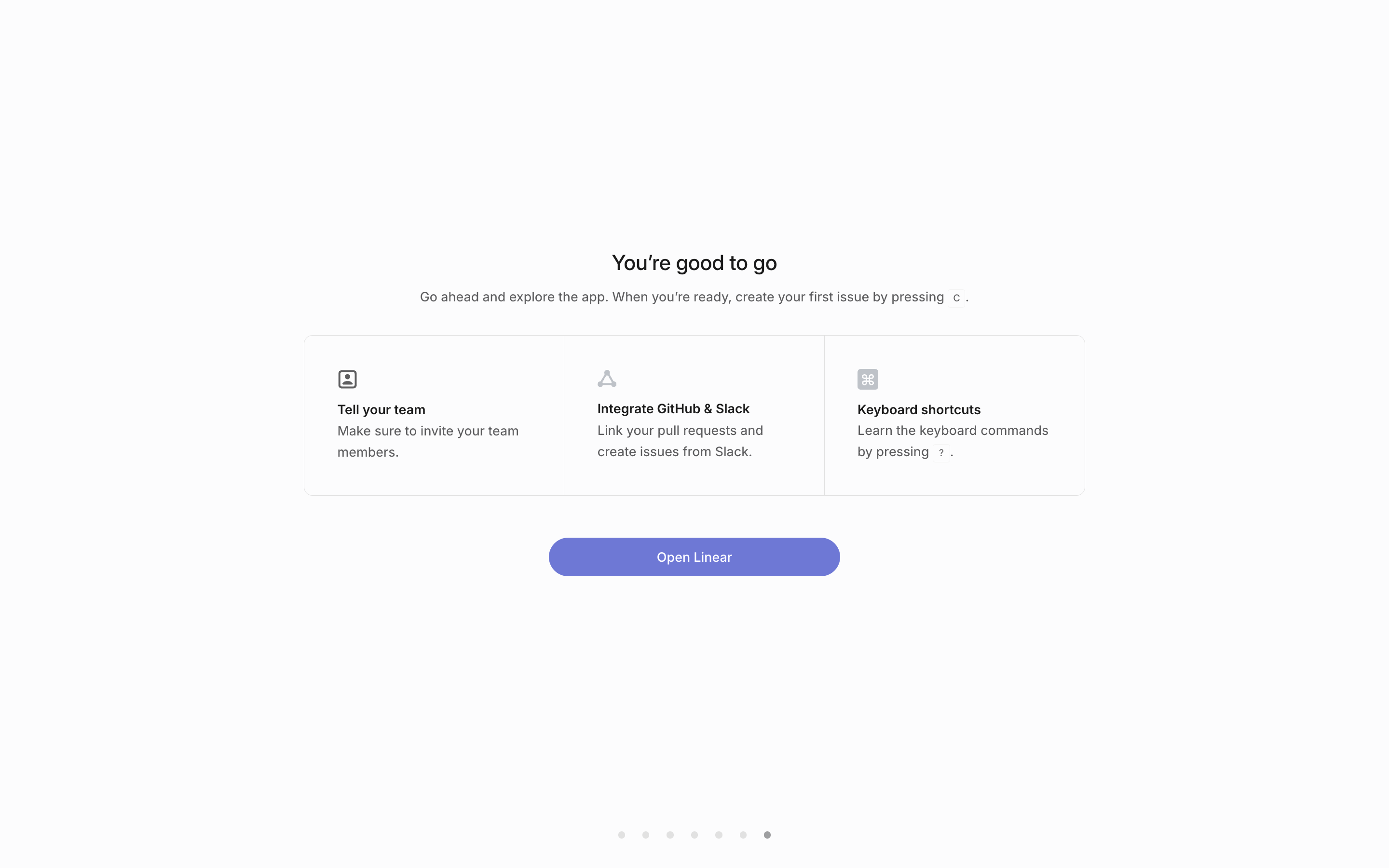 Linear — youre-good-to-go screenshot