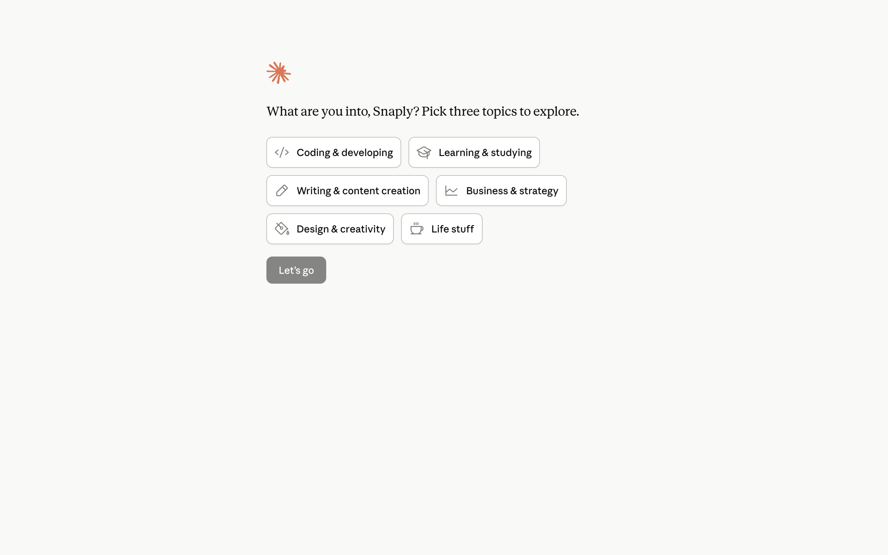 Claude — prompt-topics screenshot