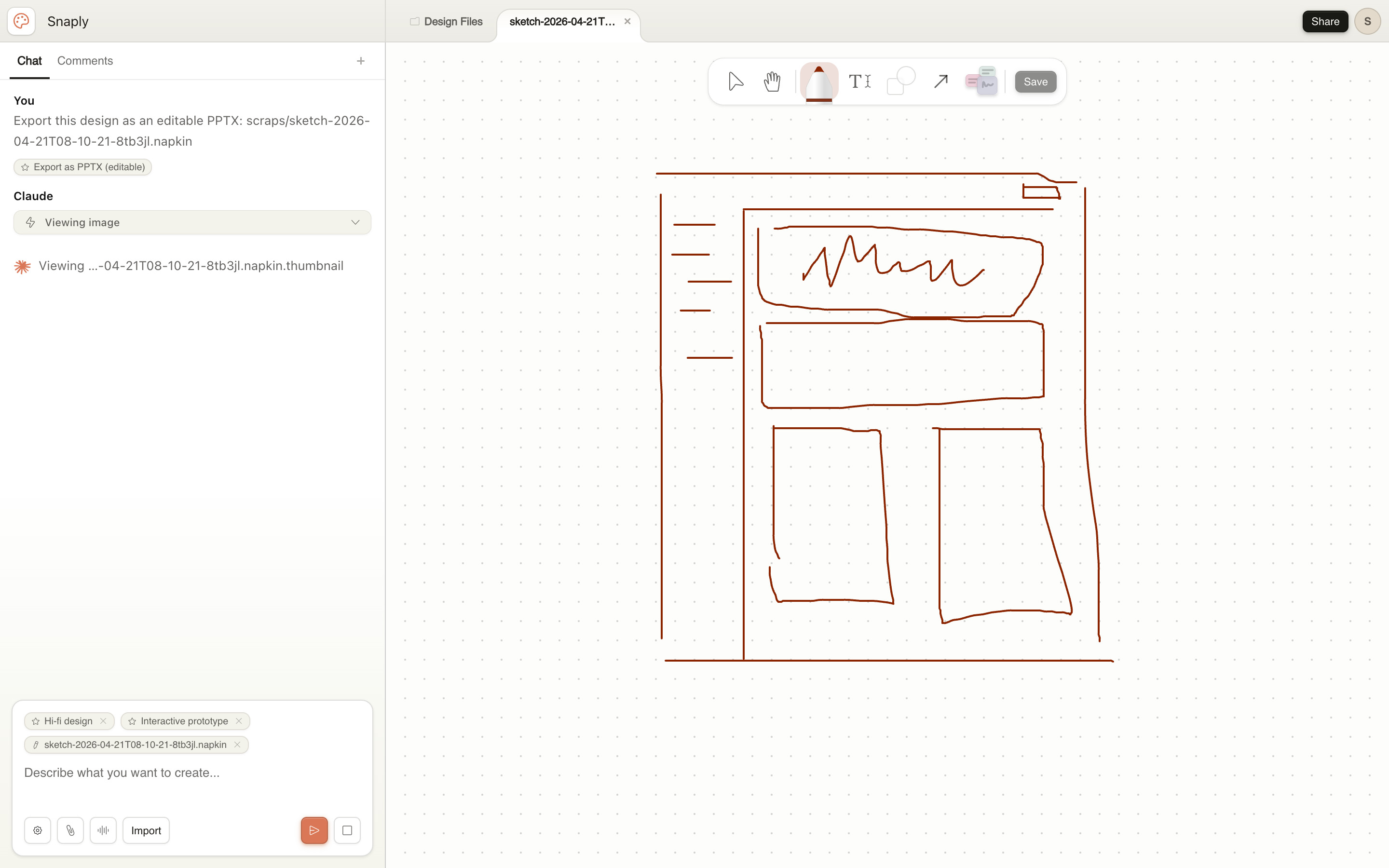 Claude Design — canvas-comments screenshot