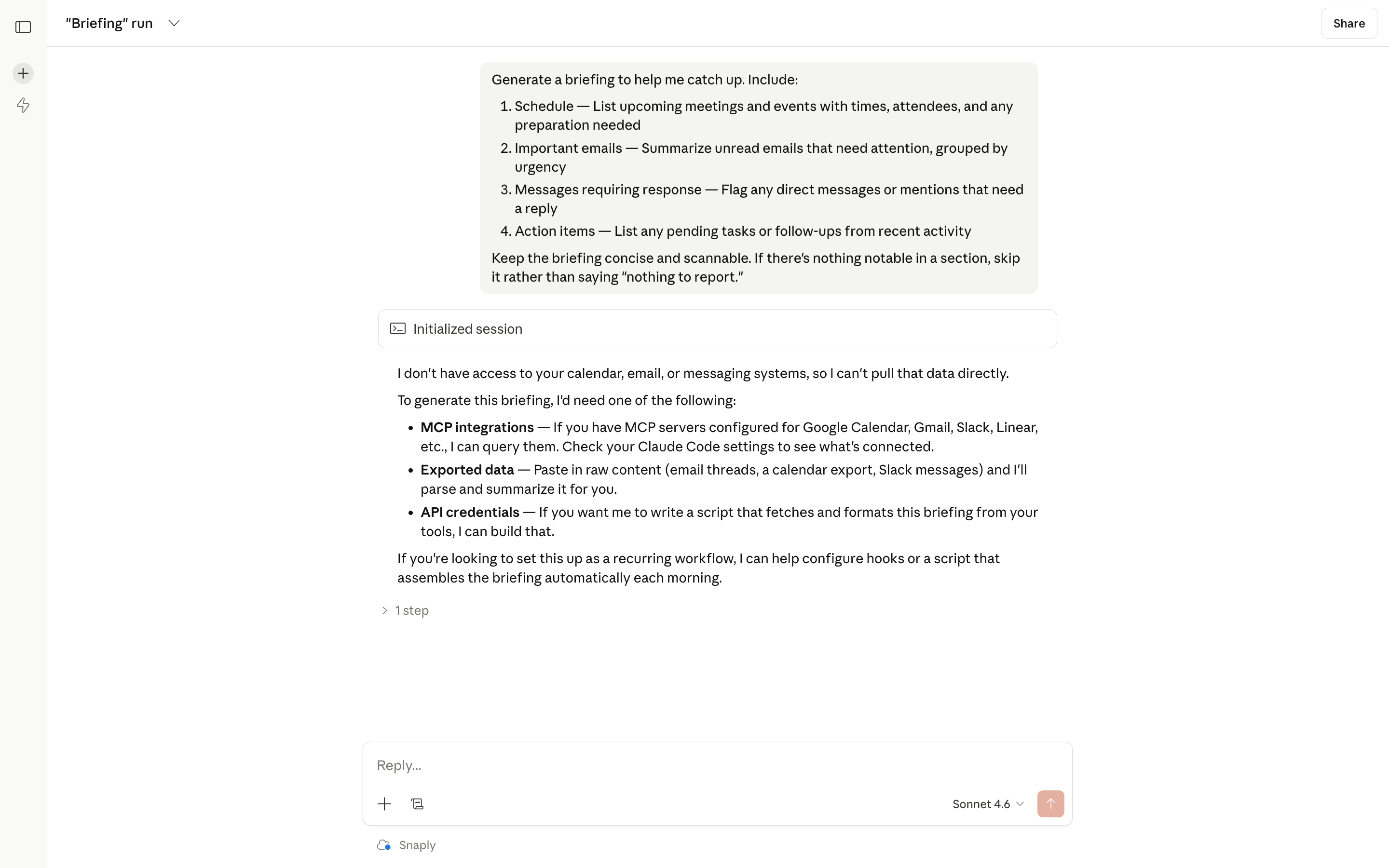 Claude Code — run-overflow-menu screenshot
