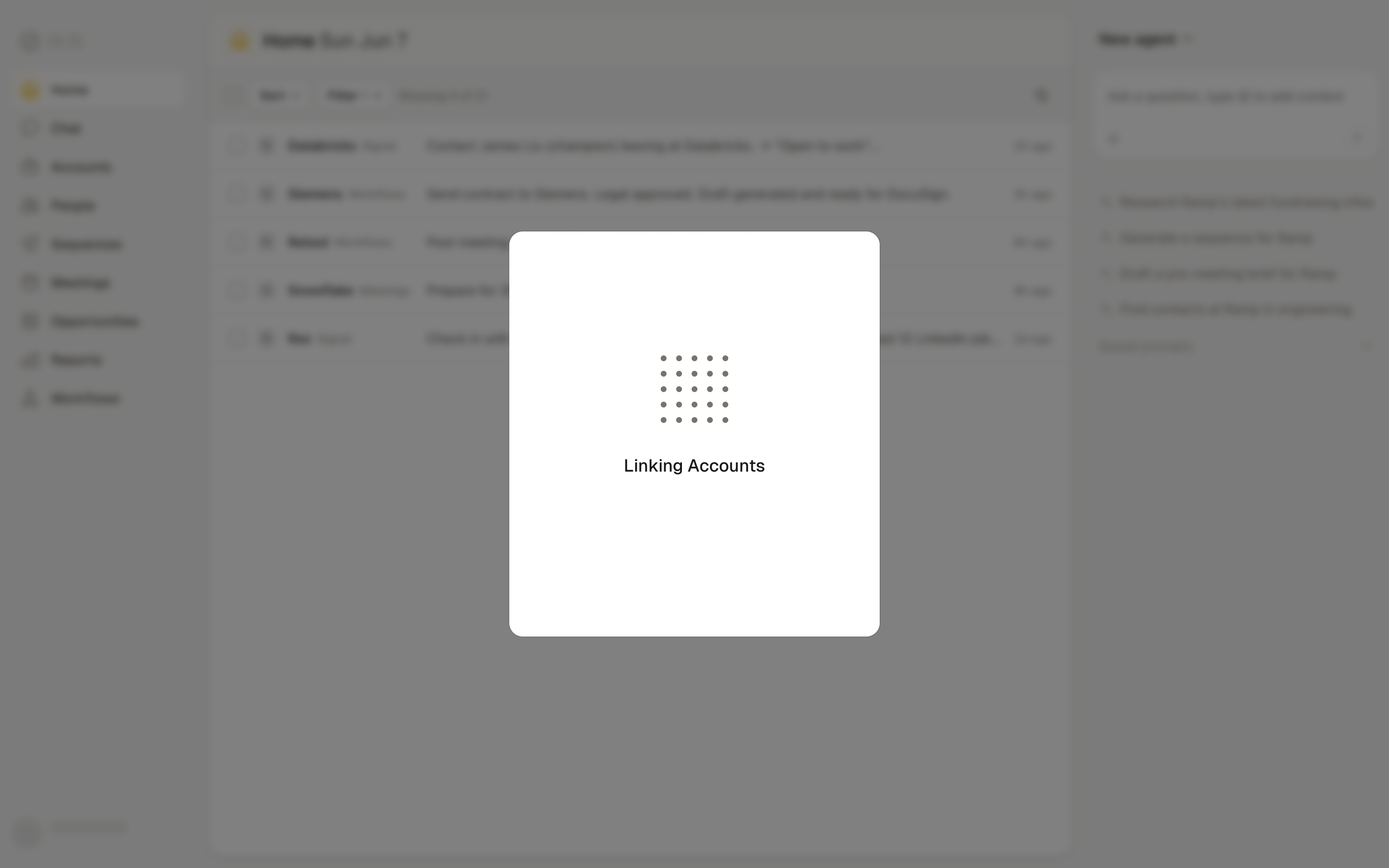 Rox — linking-accounts screenshot