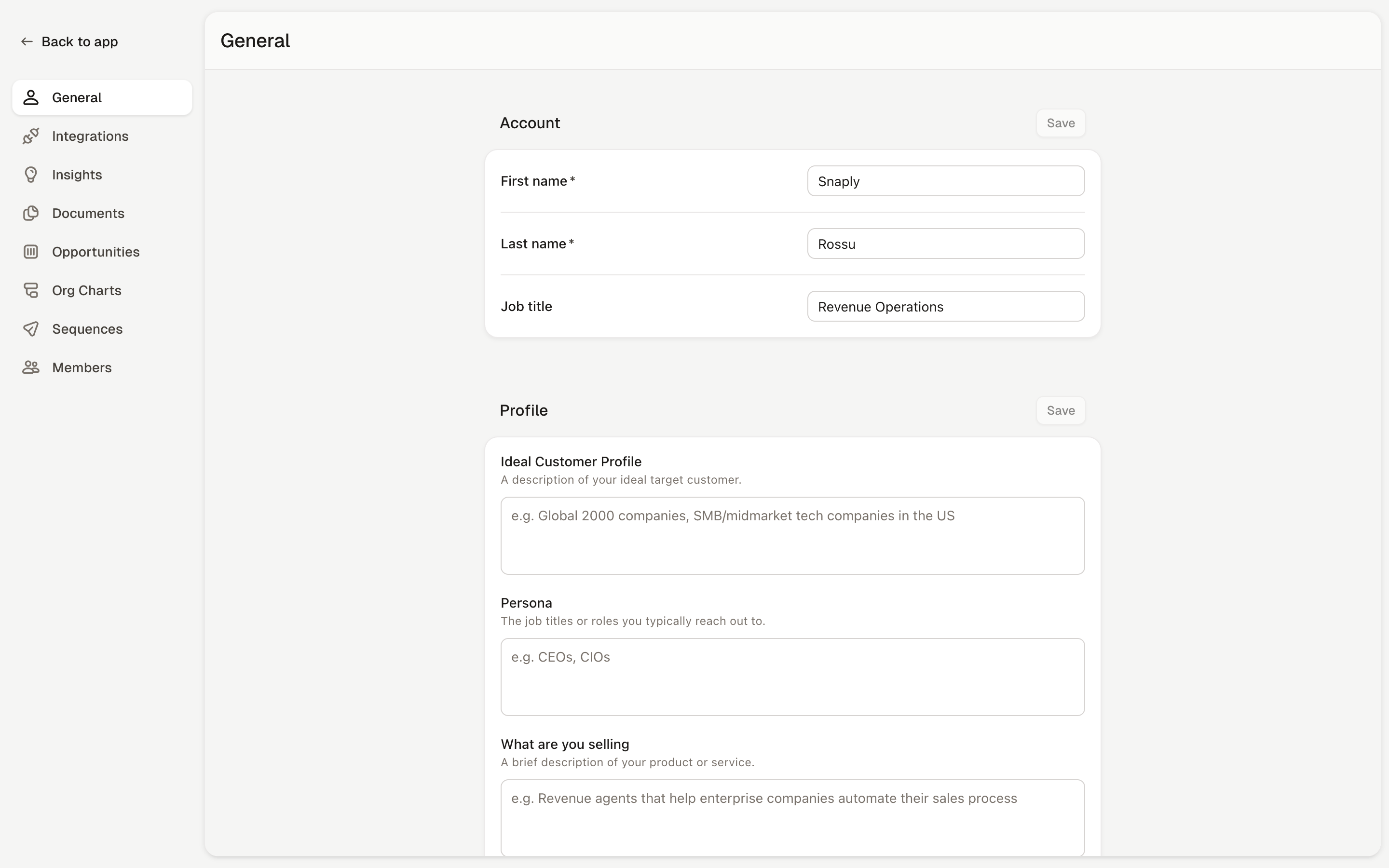 Rox — general-settings screenshot
