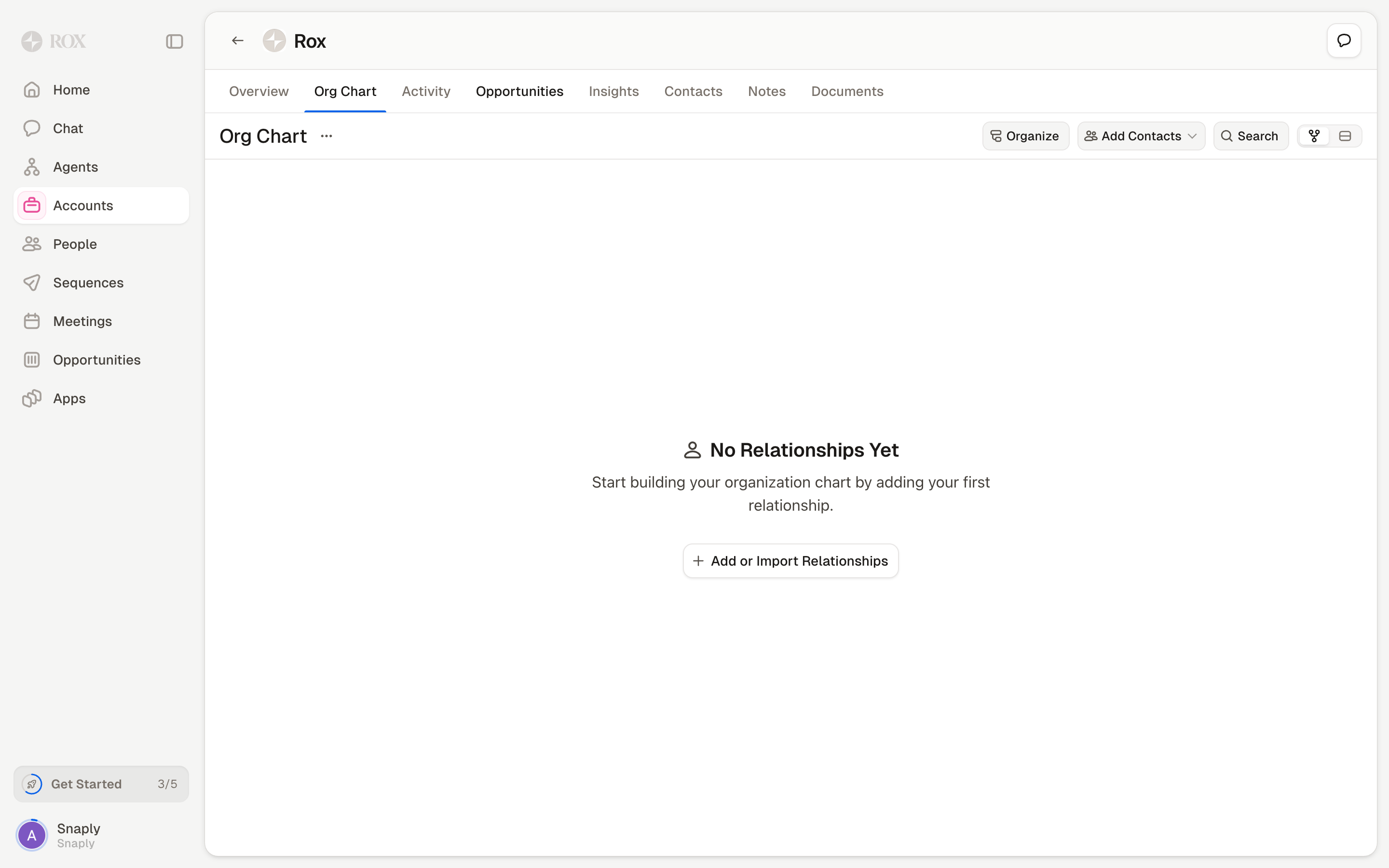 Rox — documents-empty screenshot