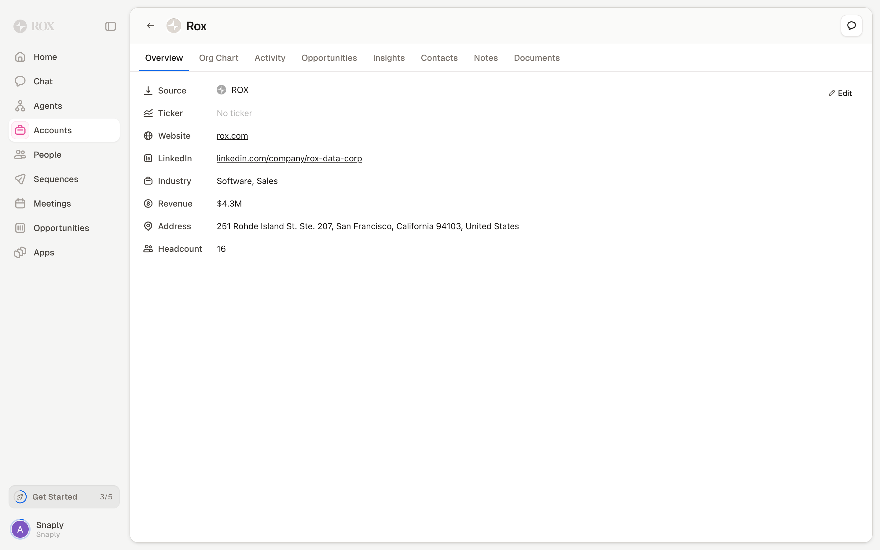 Rox — documents-list screenshot