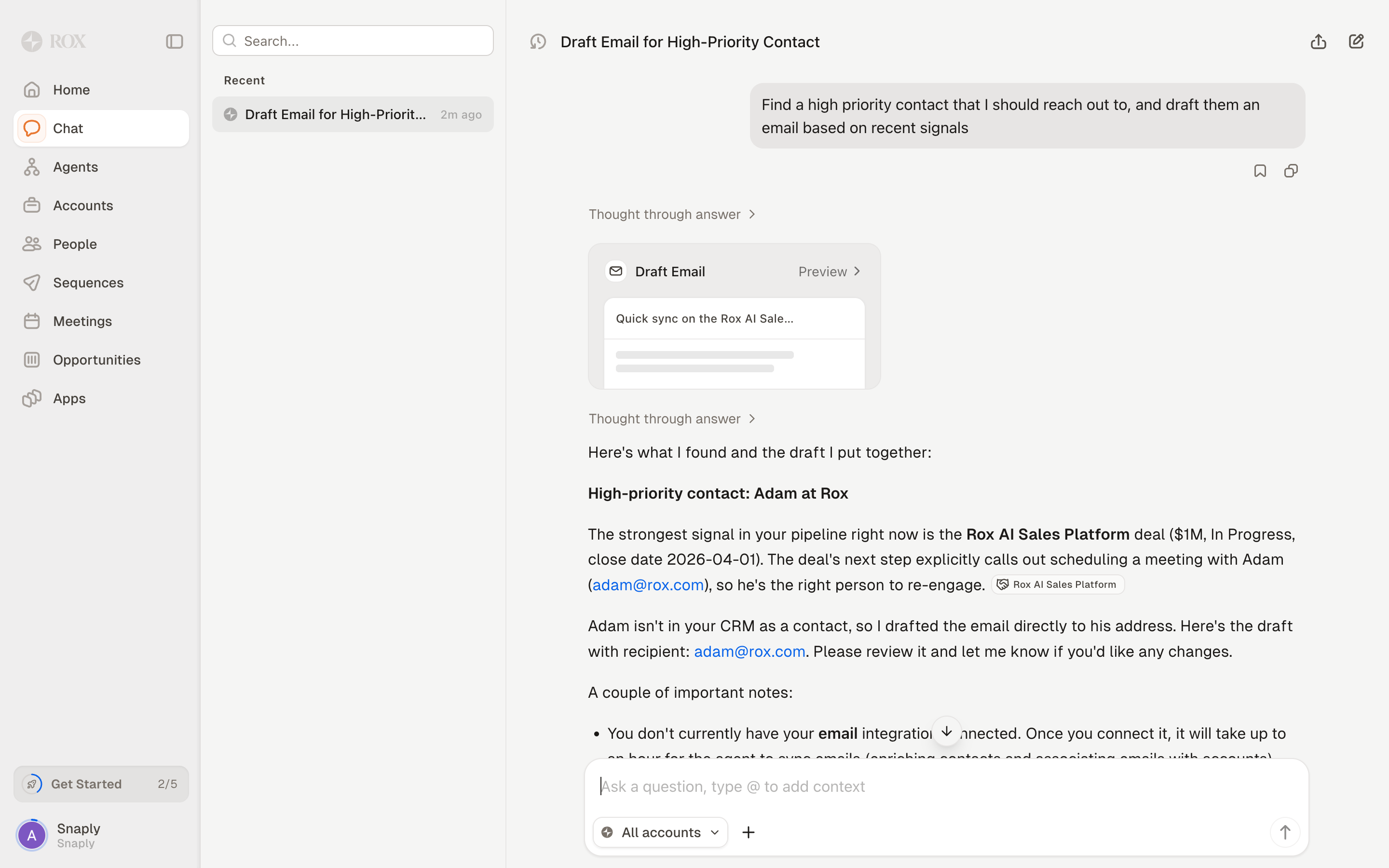 Rox — outbound-prompt-editor screenshot