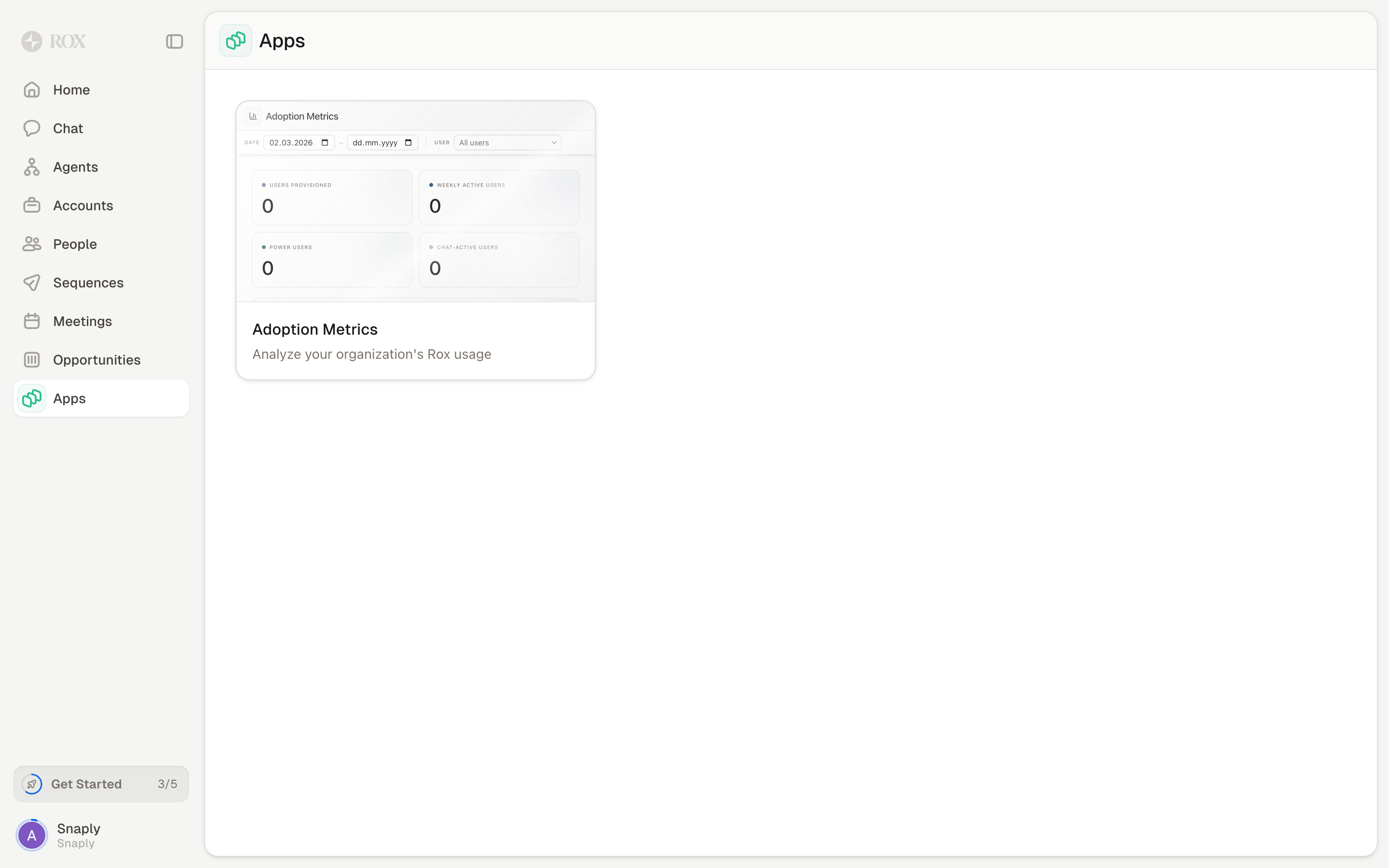 Rox — apps-settings screenshot