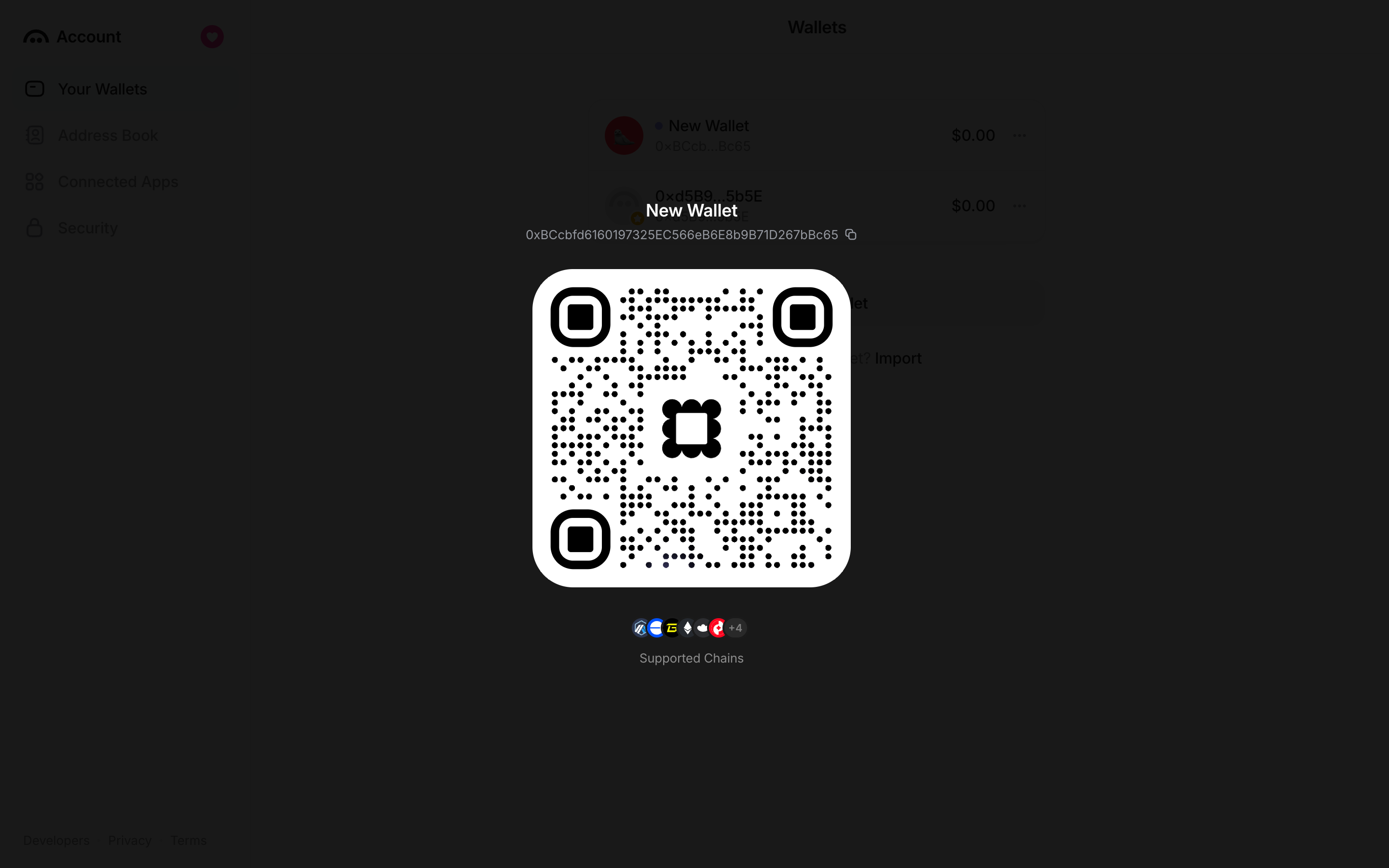 Family — wallet-qr-code screenshot