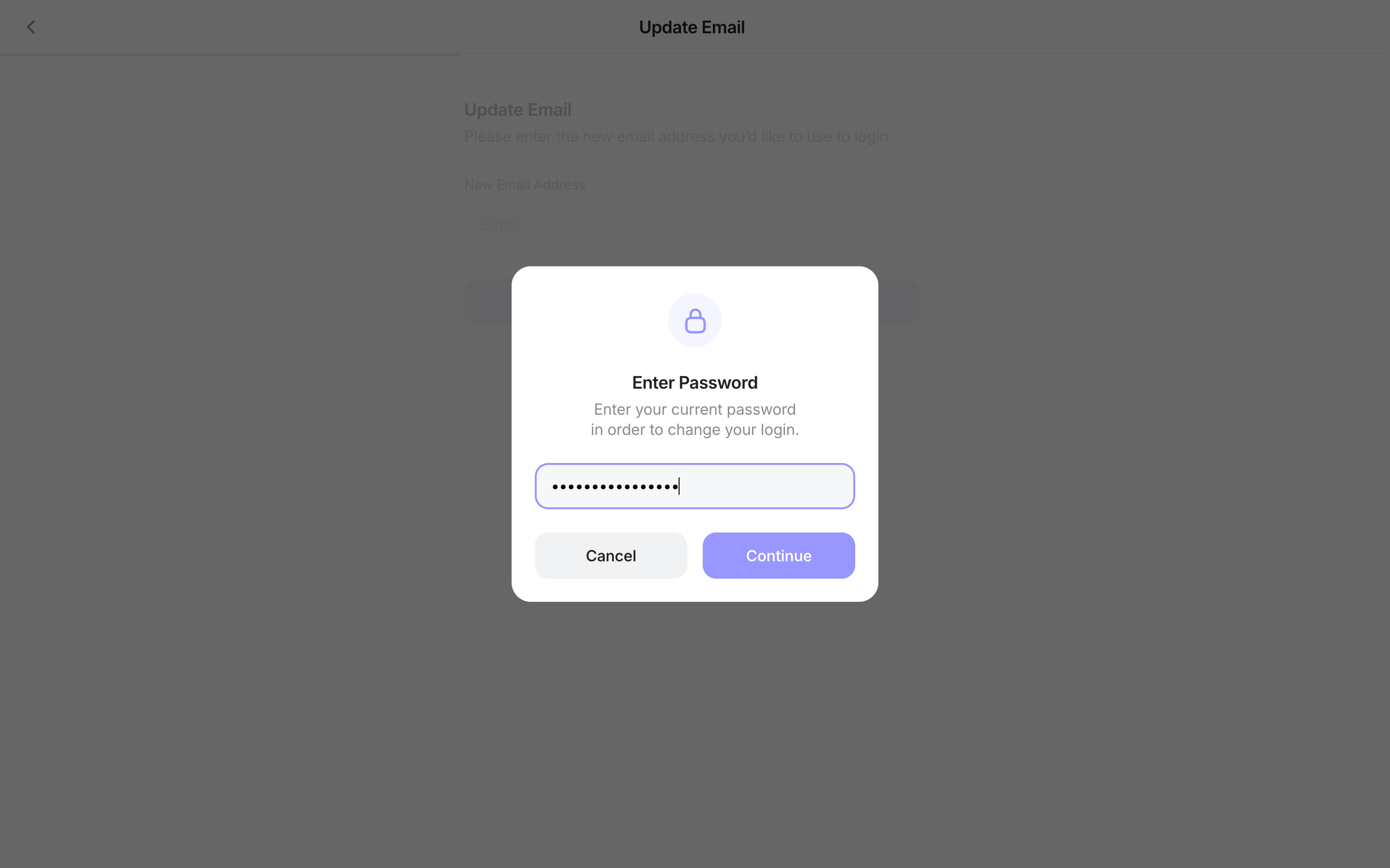 Family — update-email-password screenshot