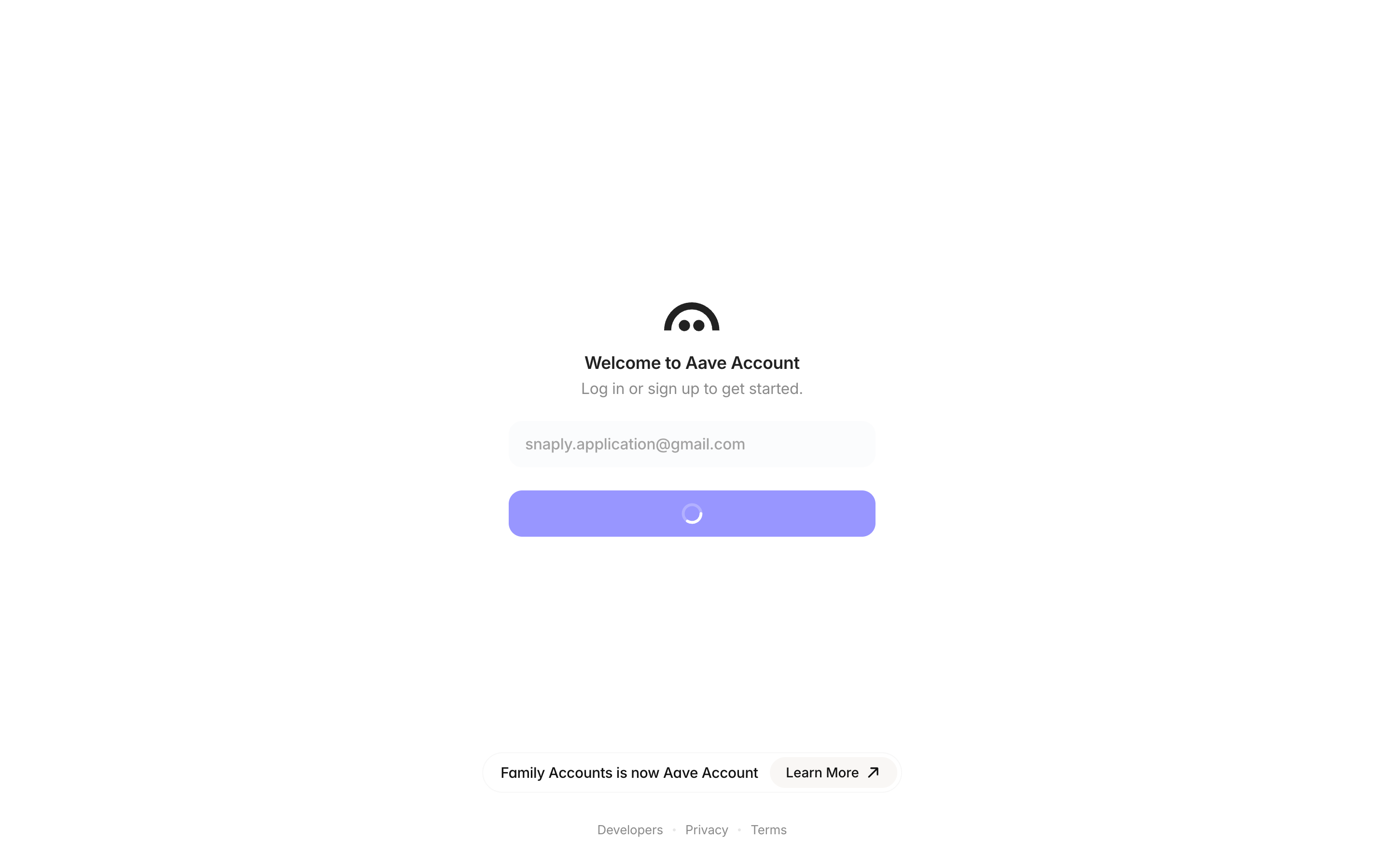 Family — login-loading screenshot