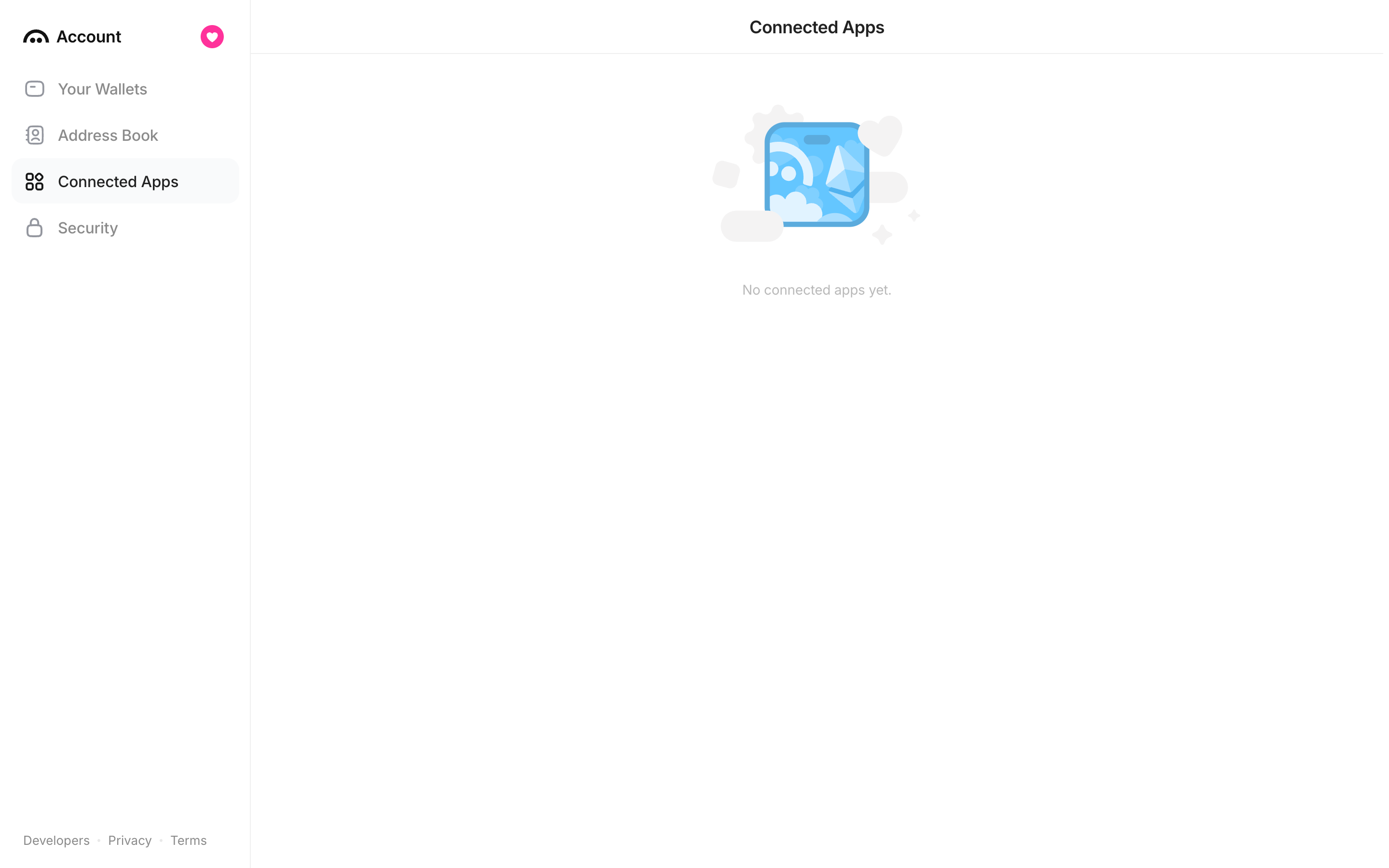 Family — connected-apps-empty screenshot