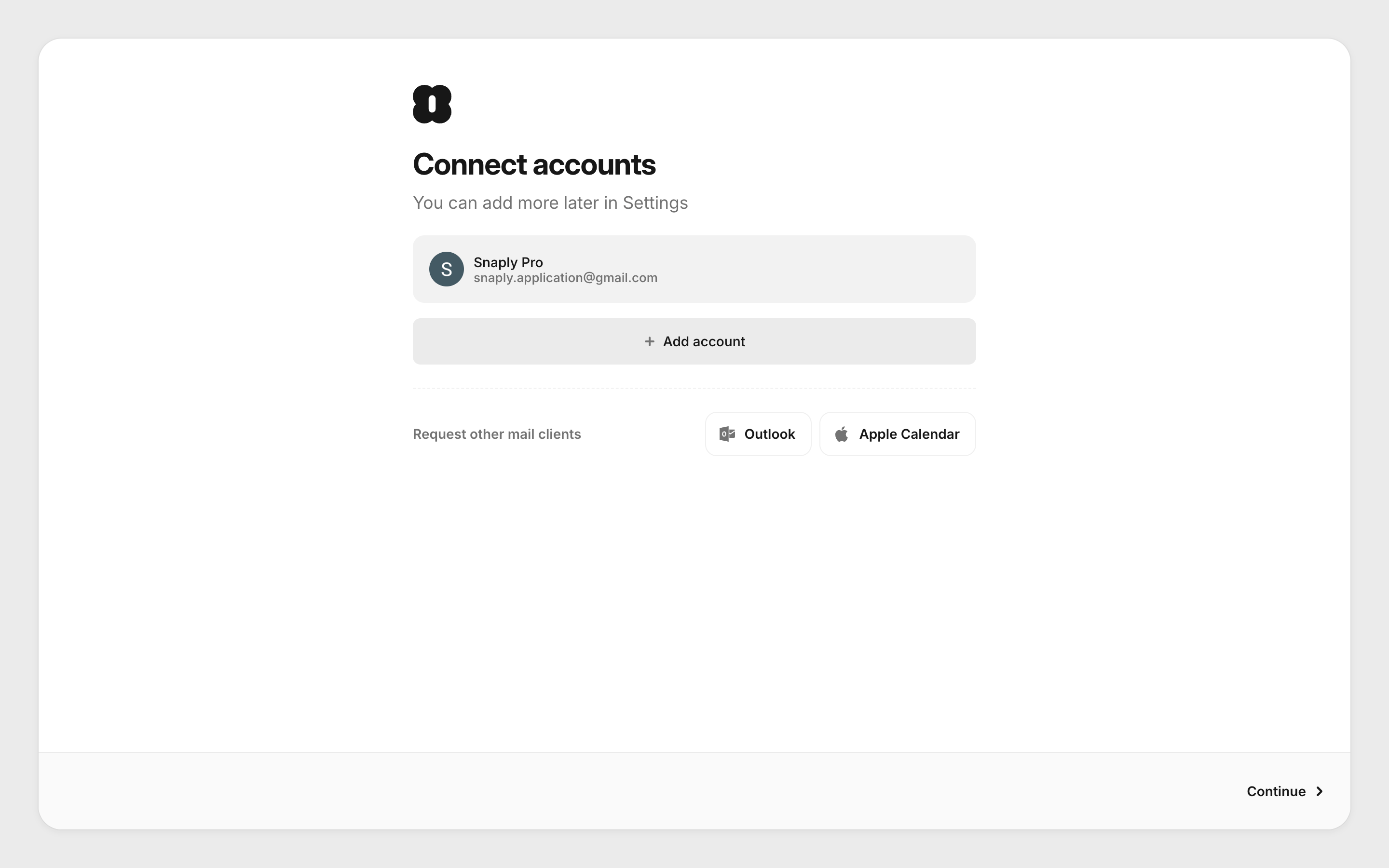 Amie — connect-accounts screenshot