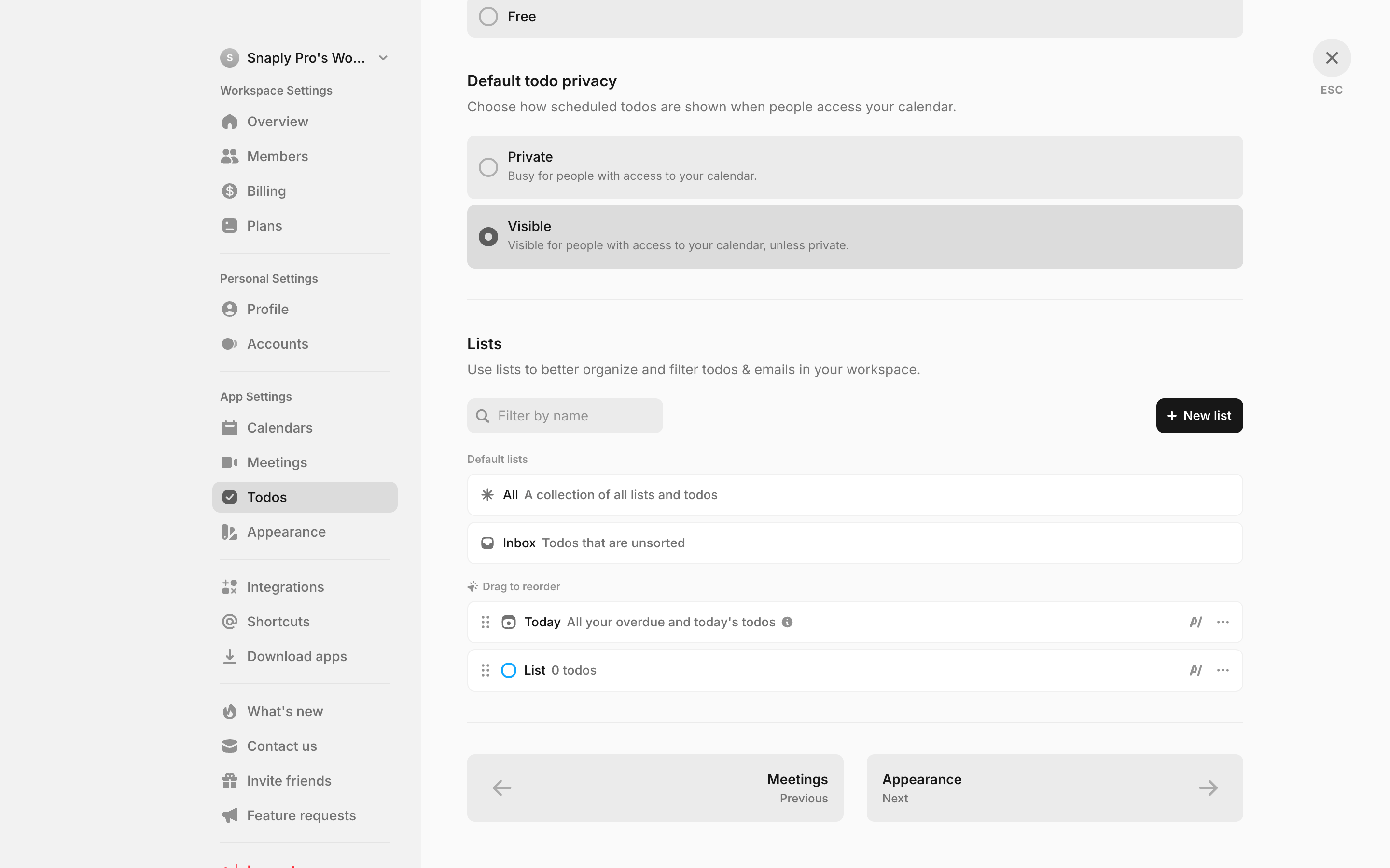 Amie — todo-lists screenshot