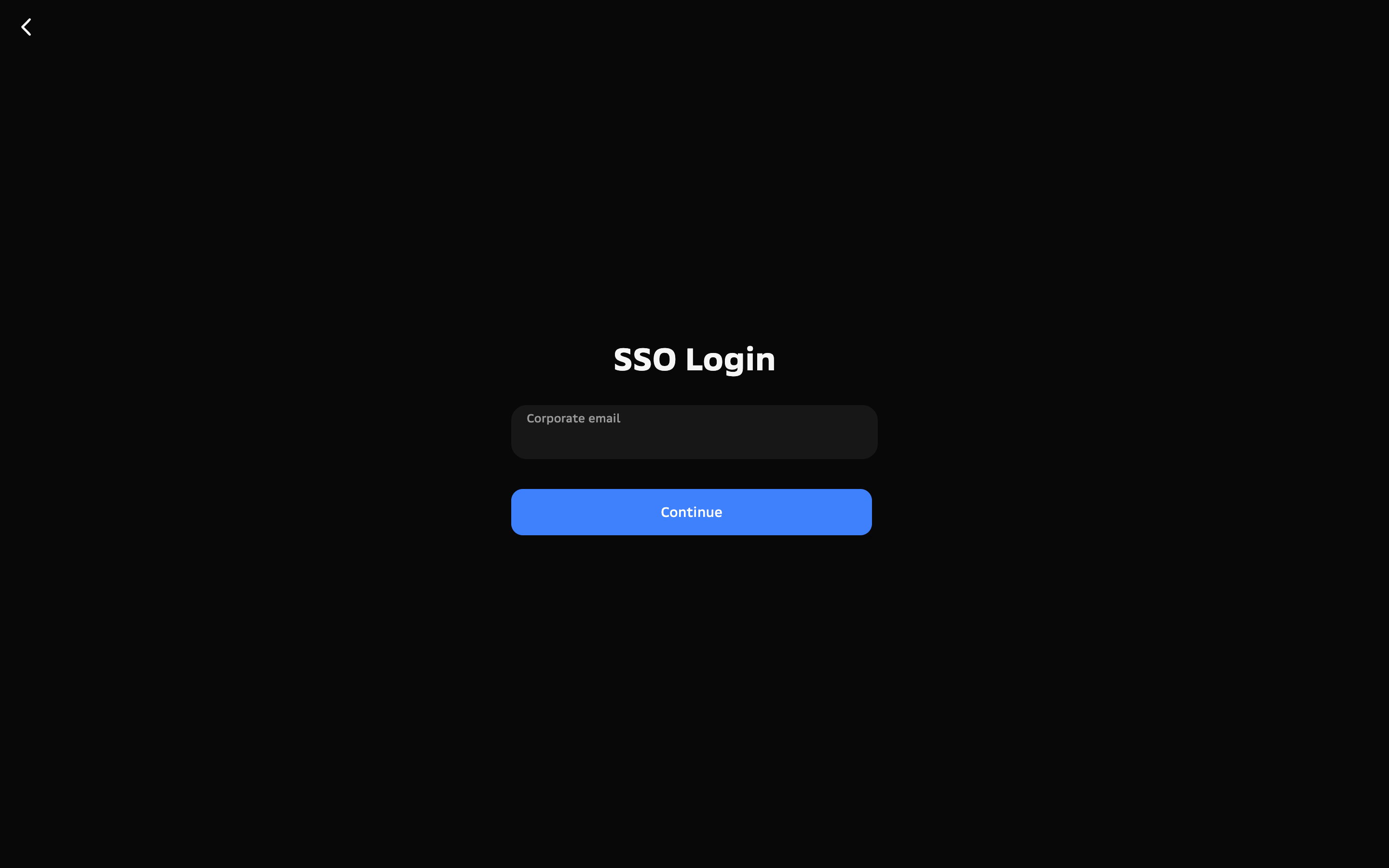 Salute Jazz — sso-login screenshot