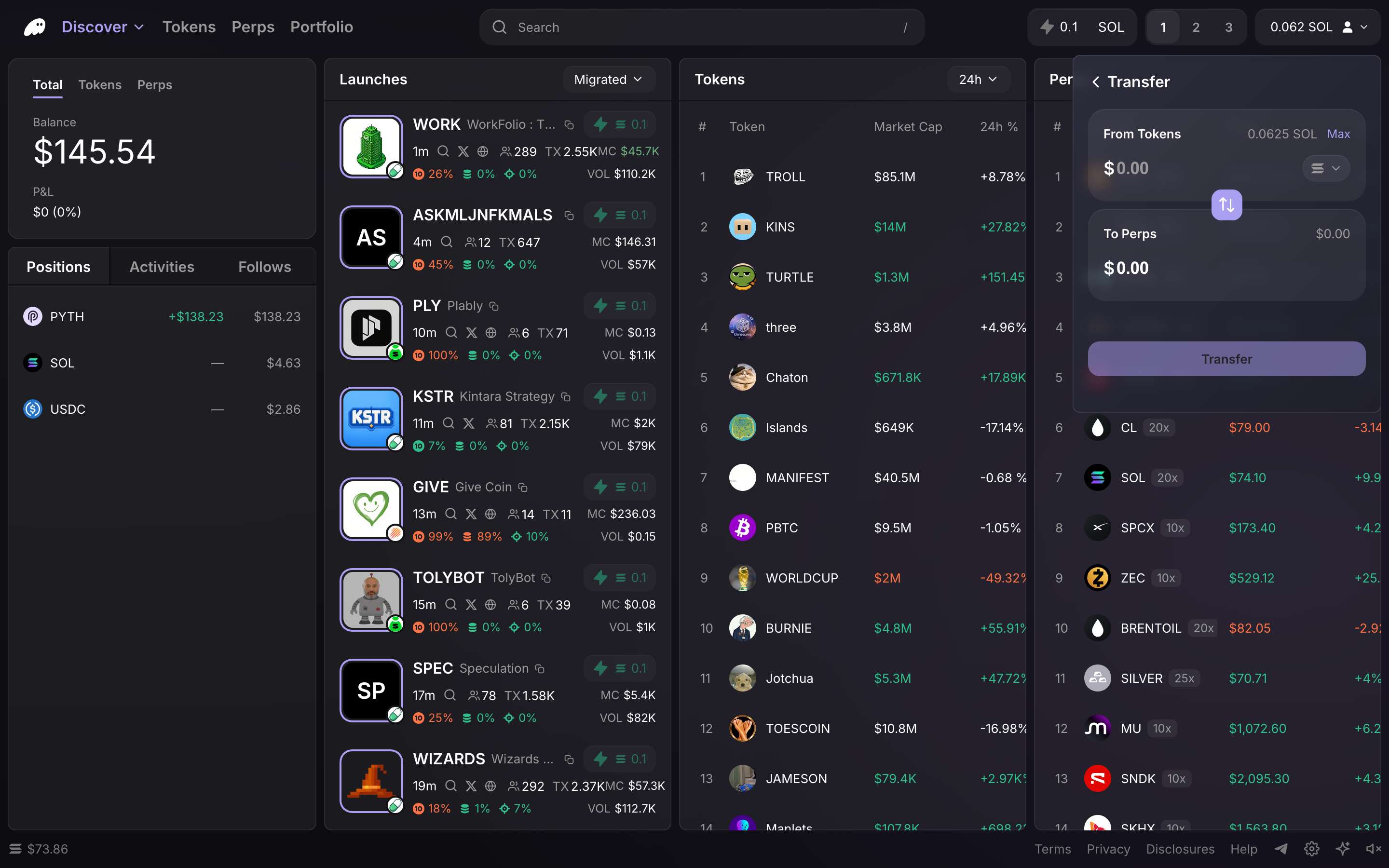 Phantom Terminal — transfer-empty screenshot