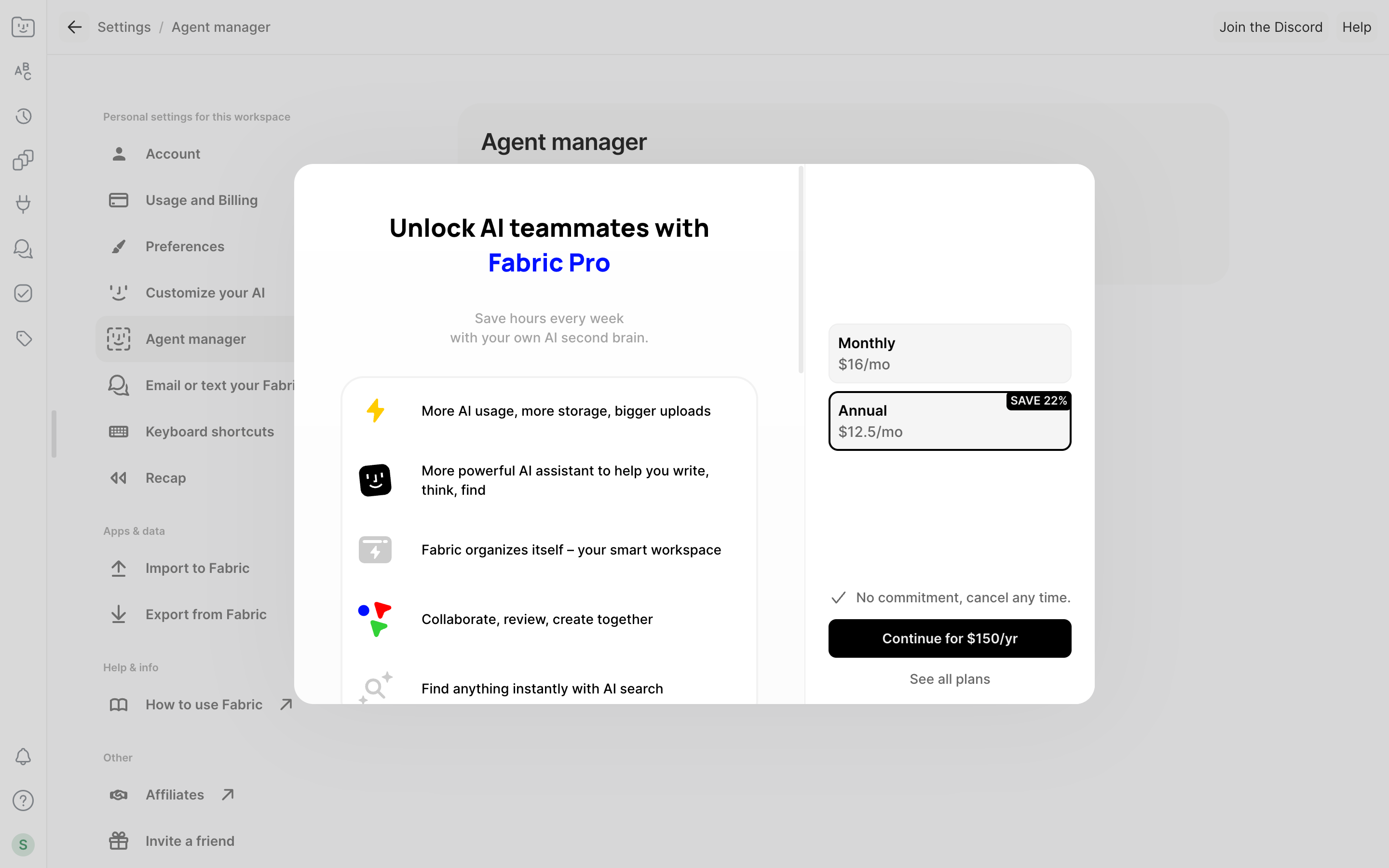 Fabric — unlock-teammates screenshot