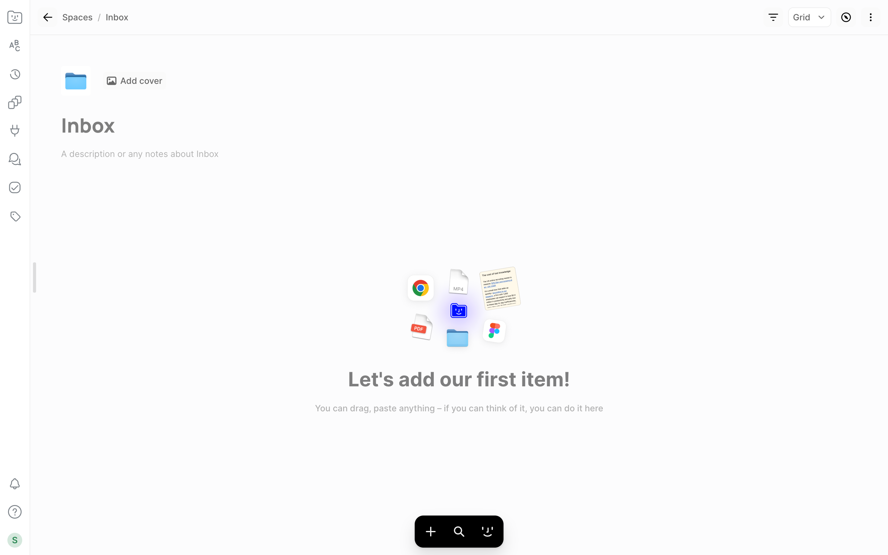 Fabric — inbox-empty screenshot