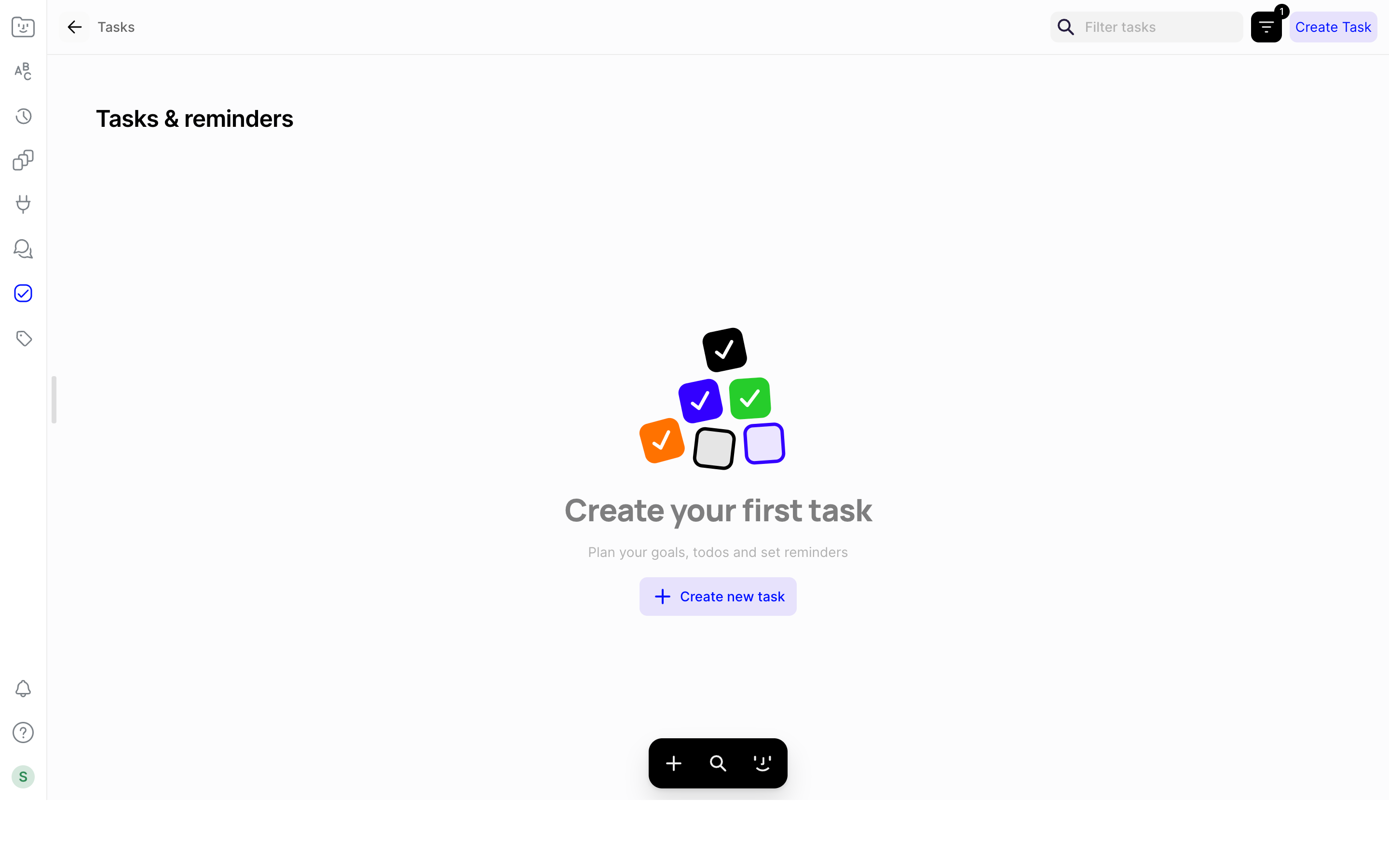 Fabric — tasks-empty screenshot