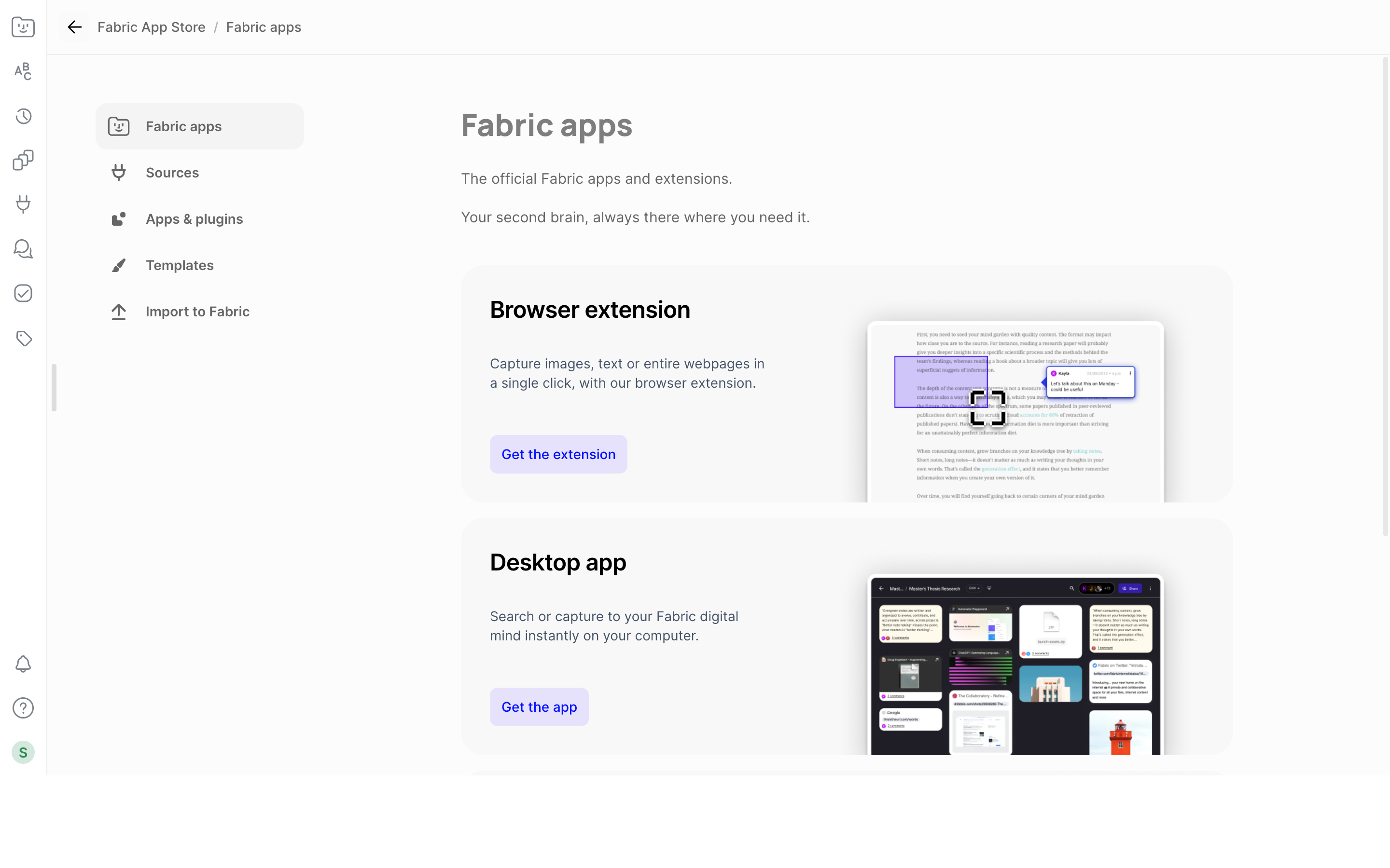 Fabric — fabric-apps screenshot